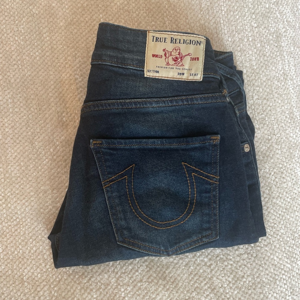 True Religion Denim Jeans Jennie Curvy Mid-Rise size 26